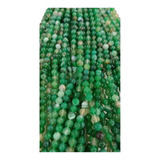 Agata 8mm Verde Musgo Piedra Natural Bisutería 1 Tira