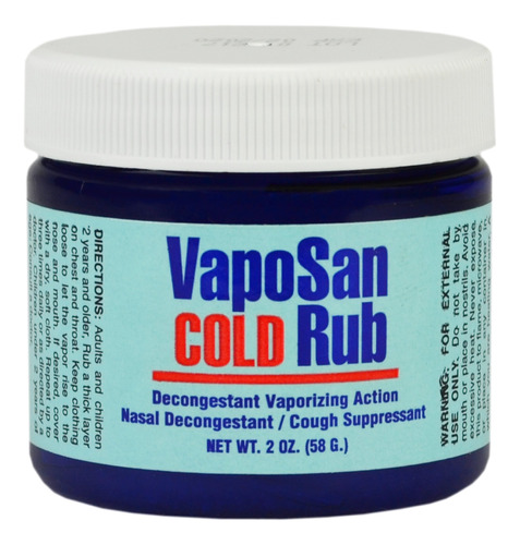 Vapo San Cold Frote Descongestionante Accion Vaporizadora 2o