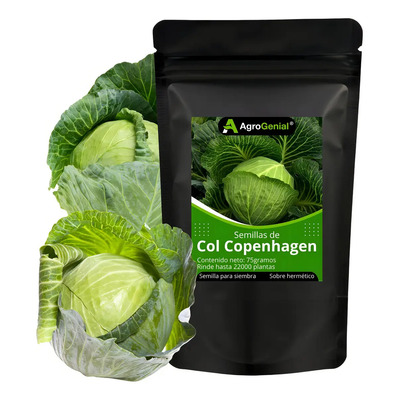 Semilla De Col Verde Repollo Copenhagen Temprano 22 Millares | Meses sin interés