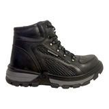 Bota Borcego Caterpillar Cuero Alaska Negro Urbano Unico