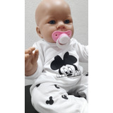 Bebes Reales Gorda 45 Cm Con Ropa Minnie Y Chupete Sexo Nena