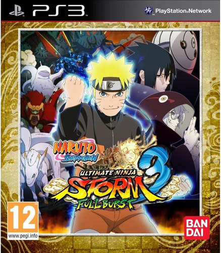 Naruto Ultimate Ninja Storm 3 Full Burst Ps3 Midia Fisica 