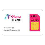 Esim Manu Telecom Chip Virtual Rede Tim Com 9gb De Franquia