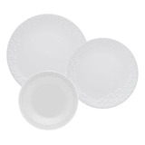 Jogo De Pratos Aparelho Jantar 18pcs Oxford Porcelana Branco