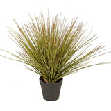 Planta Artificial Pasto Grass + Maceta Cola Zorro 68cm Pampa