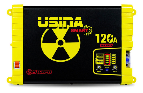 Fonte Usina 120-a Amperes Battery Meter Bivolt Digital 12v