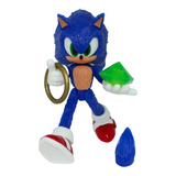Figura Sonic Hedgehog Artículado Con Luz Con 20 Cm Altura