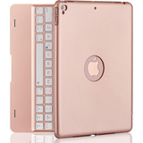 Funda Con Teclado Nokbabo / Para iPad 9.7 /130° /rose Gold