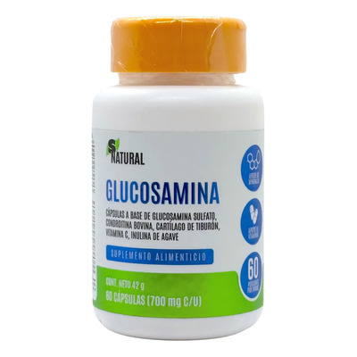 Glucosamina Condroitina Cartílago Tiburón 60 Cápsulas SNatural Articulaciones | MercadoLibre