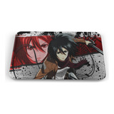 Tapete Attack On Titan Mikasa Espada Baño Lavable 40x60cm