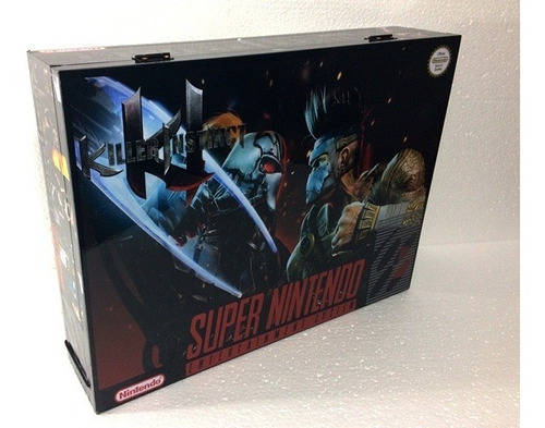 Caixa Vazia Killer Instinct Super Nintendo De Madeira Mdf