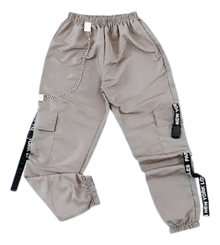 Calça Jogger Feminina Smile Unissex Moda Gringa Cargo Street