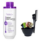 Kit Alisamento Orgânico Semi Definitiva 3d Forever Liss 1 L