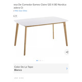  Mesa De Comedor Eames Claire 120x80 Nórdica Madera