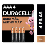 Pila Alcalina Duracell Blíster Aaa X4