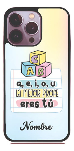Funda Maestra V6 Motorola Personalizada Nombre | Meses sin interés