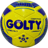 Balón De Fútbol Golty Competition On Nº 3 Laminado Amarillo