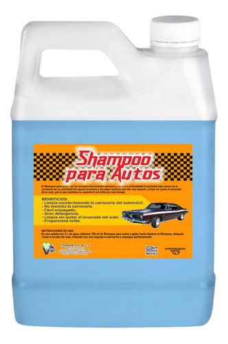 Shampoo Para Auto Alta Espuma Y Cera 1lt Vitraquim Hogar