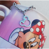 Pulsera Con Dije Minnie/ Disney/ Acero Quirurgico