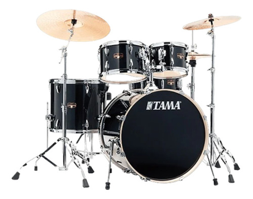 Bateria Tama ''imperialstar'' De 5 Pzas. Color Negro