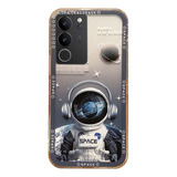 Funda Para Vivo V30 Lite 5g Transparencia Astronautas Luna