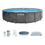 Pileta De Lona Intex Estructural 457x122cm Bomba + Accesorio