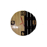 Reloj De Pared Artesanal En Madera