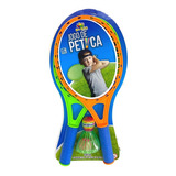 Kit Jogo De Peteca 2 Raquetes C/ Bolinha Infantil Praia