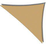 Media Sombra Triángulo Toldo Vela Decorativa Beige - 3m X 4m