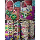 Bolsas De Palma Decoradas- Artesanales De Chiapas