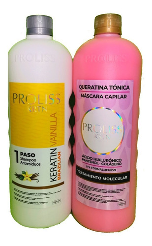 Queratina Tónica + Shampoo Antiresiduos Proliss