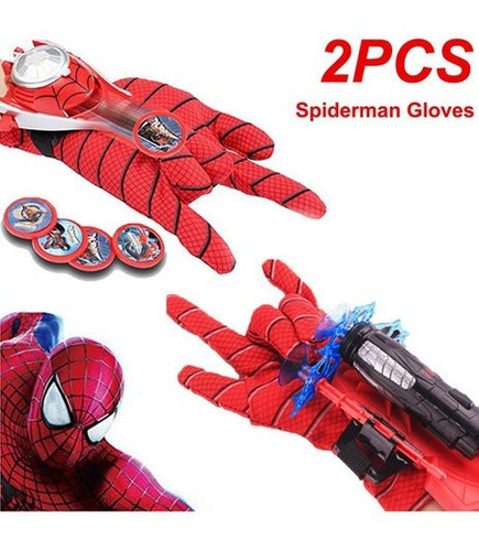 Guantes Infantiles Lanza Spider Man Disc Spider Web De 2toy