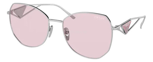 Prada Spr 57ys 1bc-06r Butterfly Shape Pink Silver