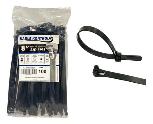 Kable Kontrol Bridas Reutilizables Con Cremallera Para Cable