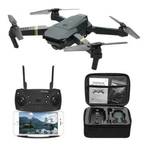 Drone Eachine E58 Com Câmera Hd Preto 2.4ghz +case Nf