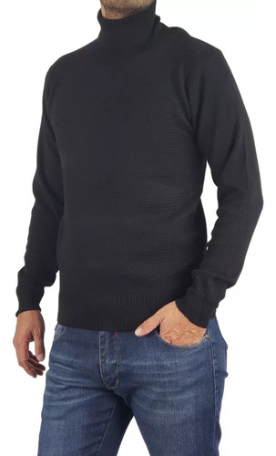 Sweater Tejido Hombre Cuello Subido Beatle 108