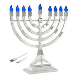 Menorá/candelabro Sión Judaica Ltd Plata
