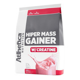 Hipercalórico Hiper Mass Gainer 3kg Com Creatina - Atlhetica Sabor Morango