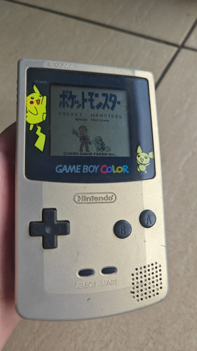 Game Boy Color Edição Limitada Gold And Silver  - Tampa Boa
