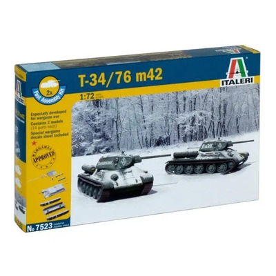 T34\u002F76 M42 Fast Assembly By Italeri # 7523  1\u002F72 | Envío gratis