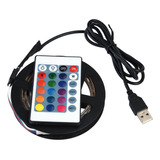 Tira Usb Flexible De 1 Metro, 30 Led, 5050 Rgb, Dc, 5 V