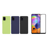 Pelicula 3d+ Capa Silicone Compatível Com Samsung Galaxy A31