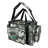 Bolsa De Apetrechos Pesca Camping Ebf Nylon 600 Tamanho G Cor Camuflado Urbano