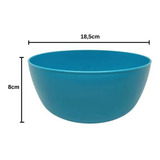 Bowl 1,5l Vonne 18,5cm Liviano Plastico Camping Playa Color Turquesa