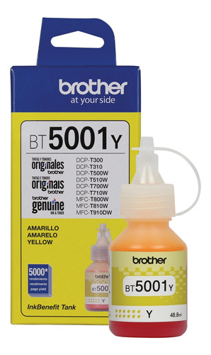 Brother Botella De Tinta Amarillo Bt5001y