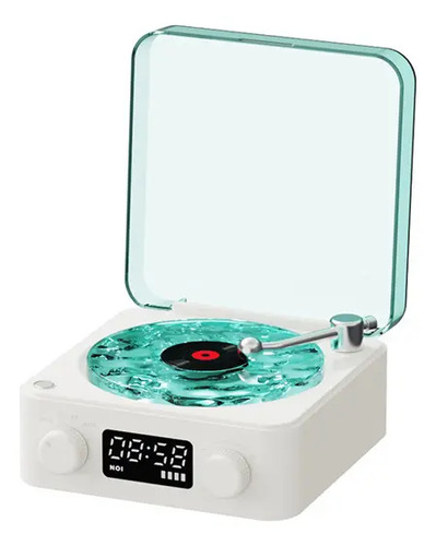 Reproductor De Vinilo Bluetooth The Waves, Luces Ajustables