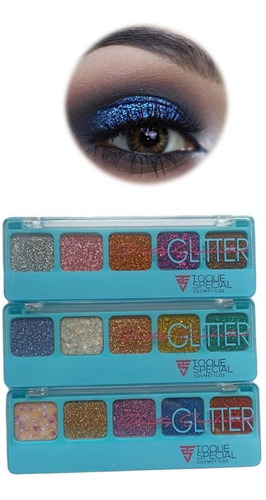 3un Paletas De Sombra Glitter Pretty Encheted Toque Especial