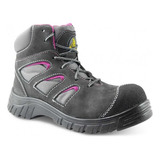 Zapato De Seguridad Kalzo Mujer Mod. Ka-38 Gris-rosa