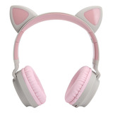 Auriculares Cat Ear Con Luz Led 3d, Inalámbricos, Bluetooth