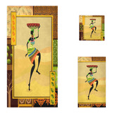 Naanle Ethnic African Woman - Juego De 3 Toallas Decorativa.